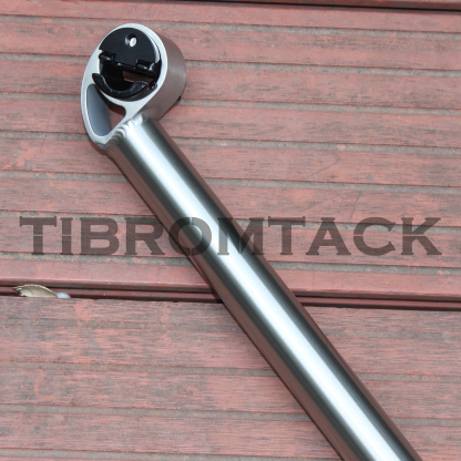 Titanium Bike Seat Post 290g, 350mm x 27.2mm, Lightweight Seat Tube for Road Bicycle Bird head shape
