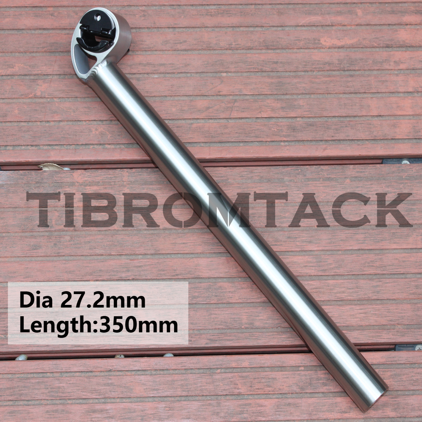 Titanium Bike Seat Post 290g, 350mm x 27.2mm, Lightweight Seat Tube for Road Bicycle Bird head shape