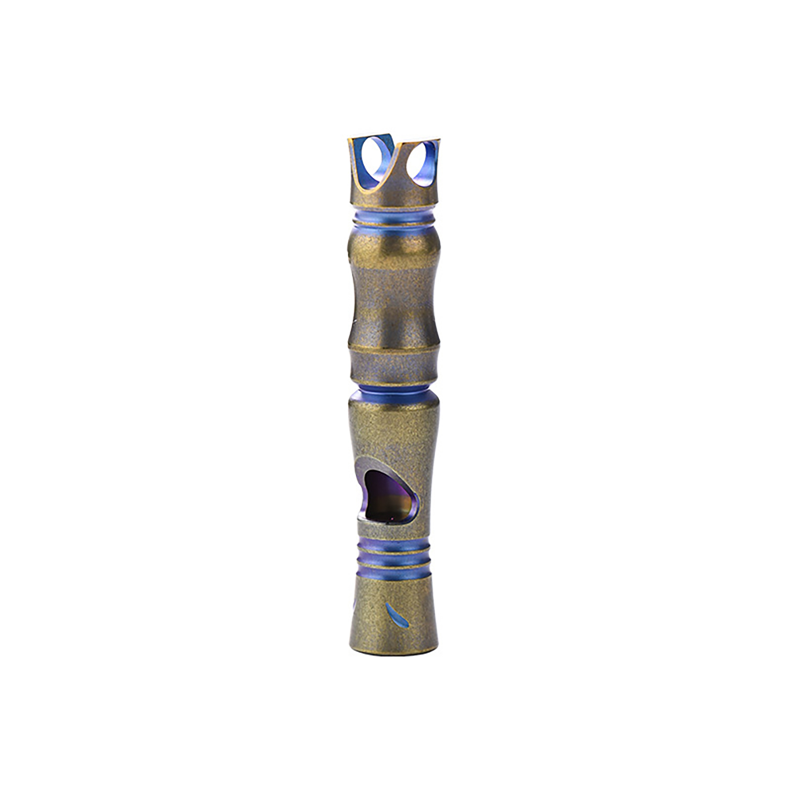 TIBROMTACK Gr5 Titanium Alloy Single Tube Loud Emergency Survival Whistle, Safety Whistle for Hiking Camping Dog Training Adults Emergency