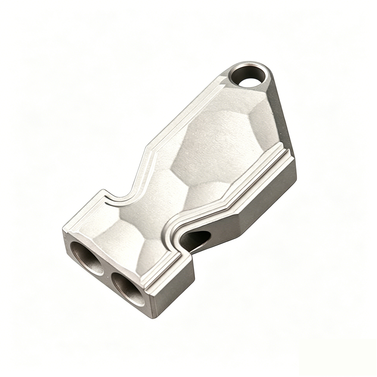 TIBROMTACK Gr5 Titanium Alloy Dual Tube Whistle, Loud Emergency Survival Whistle for Adults, Lightweight & Durable Outdoor Safety Whistle for Hiking Camping Dog Training