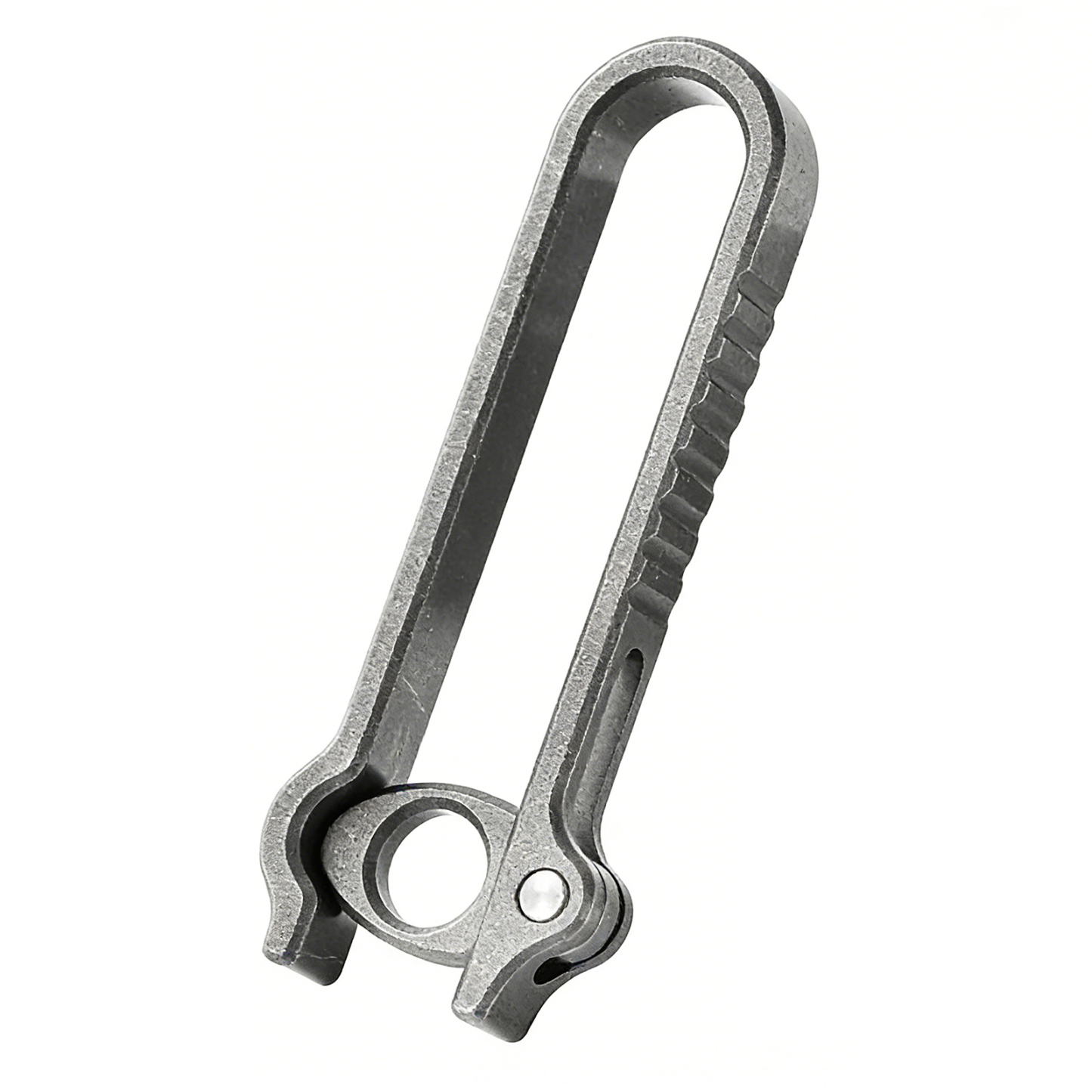 TIBROMTACK Titanium Alloy Key Clip, Belt Clip for Keys with Quick Release Buckle, Lightweight High Strength (58×21×6mm/10.3g)