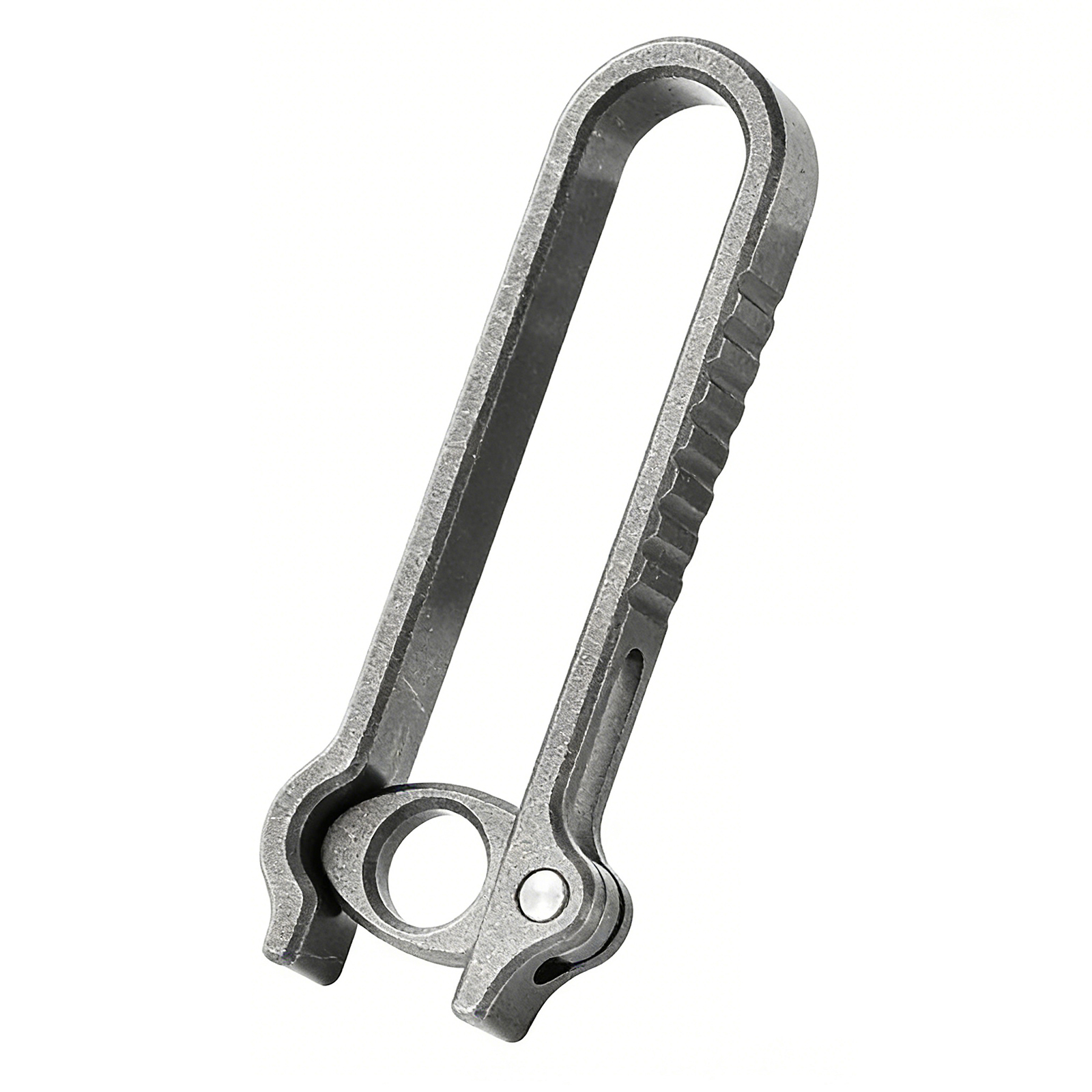 TIBROMTACK Titanium Alloy Key Clip, Belt Clip for Keys with Quick Release Buckle, Lightweight High Strength (58×21×6mm/10.3g)