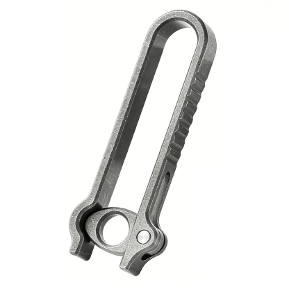 TIBROMTACK Titanium Alloy Key Clip, Belt Clip for Keys with Quick Release Buckle, Lightweight High Strength (58×21×6mm/10.3g)