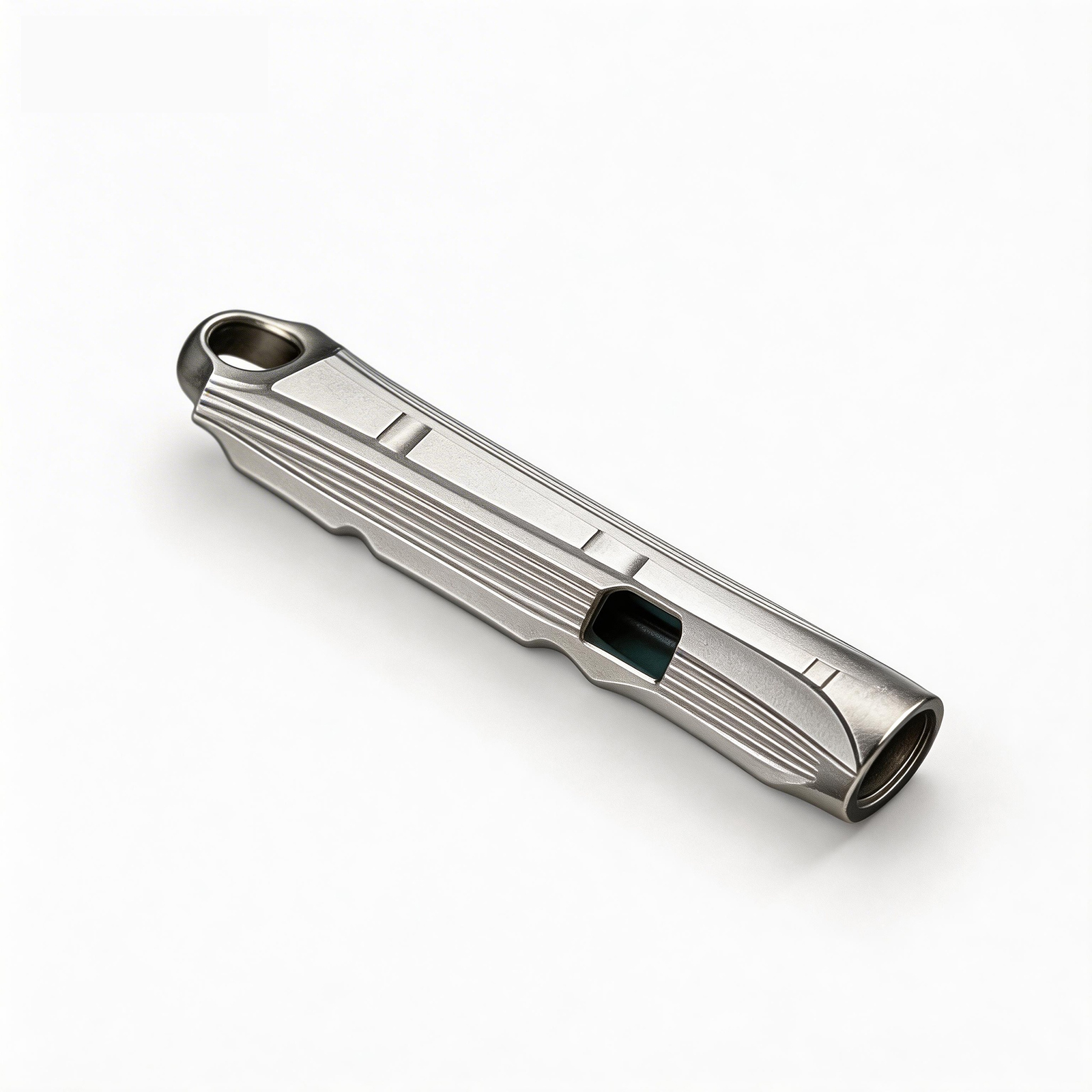 TIBROMTACK Titanium Whistle, Gr5 Titanium Emergency Whistle Loud Survival Whistle, Portable Whistles for Outdoor