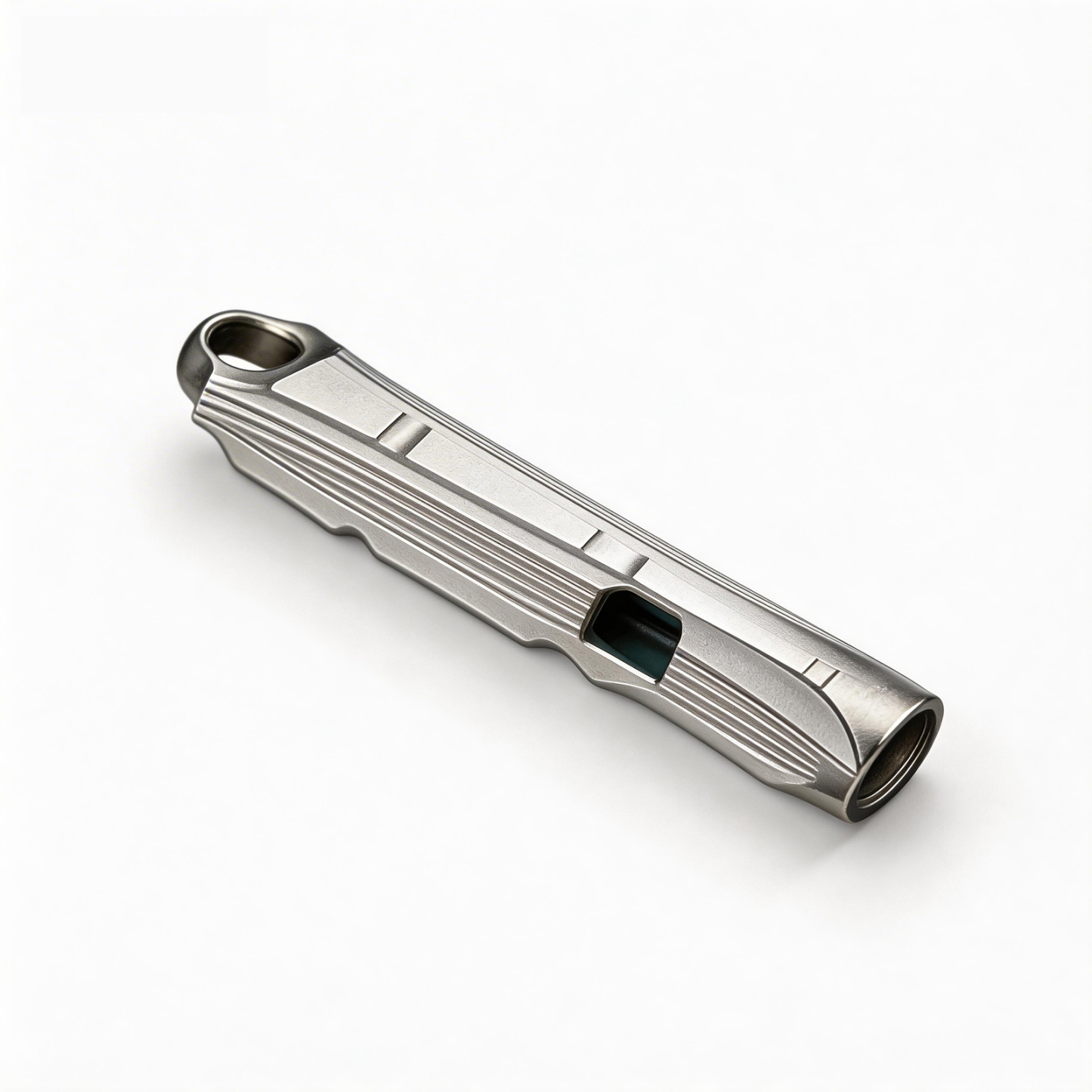 TIBROMTACK Titanium Whistle, Gr5 Titanium Emergency Whistle Loud Survival Whistle, Portable Whistles for Outdoor