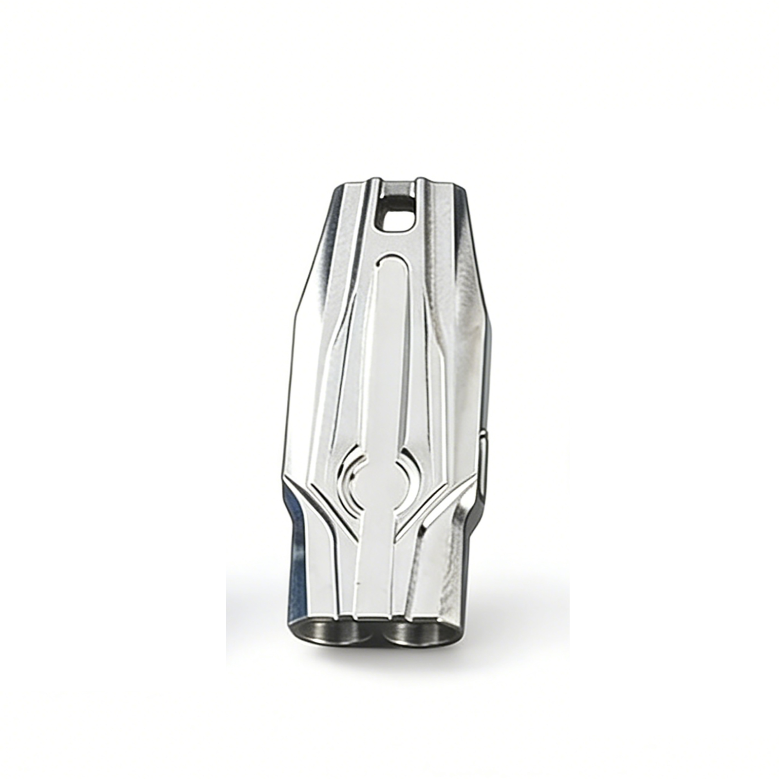 TIBROMTACK Titanium Dual Tube Whistle, Gr5 Titanium Emergency Whistle for Adults, Loud Survival Whistle, Lightweight & Rust-Proof Dog Whistle