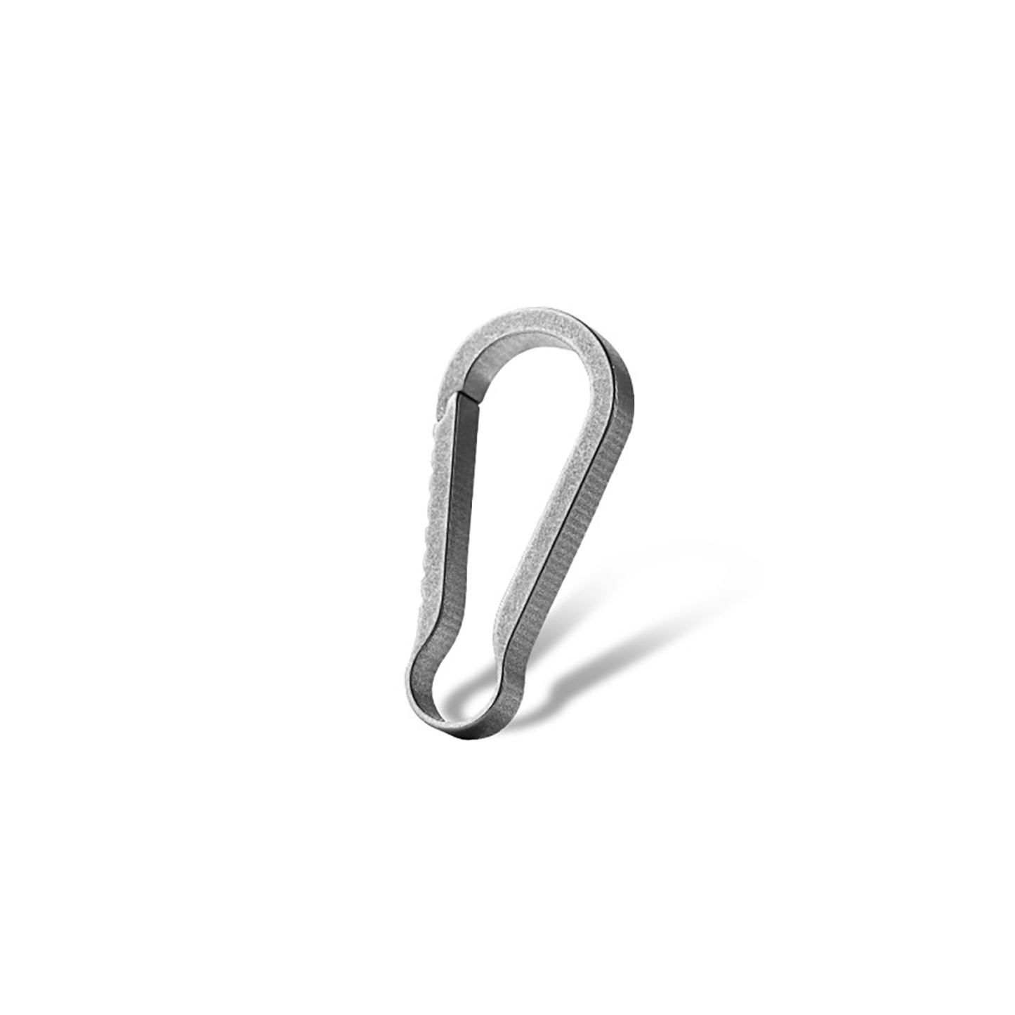 TIBROMTACK Titanium Keychain, Gr5 Titanium Keychain Hook, Small Carabiner Clip for Keys