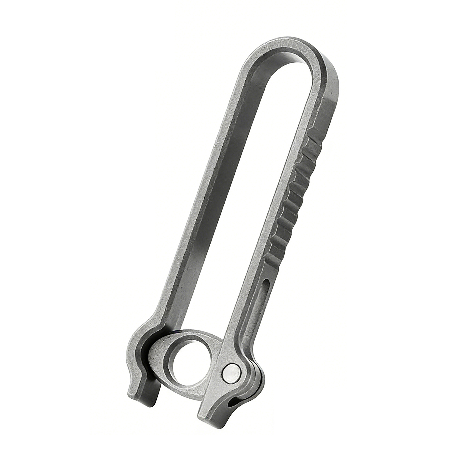 TIBROMTACK Titanium Alloy Key Clip, Belt Clip for Keys with Quick Release Buckle, Lightweight High Strength (58×21×6mm/10.3g)