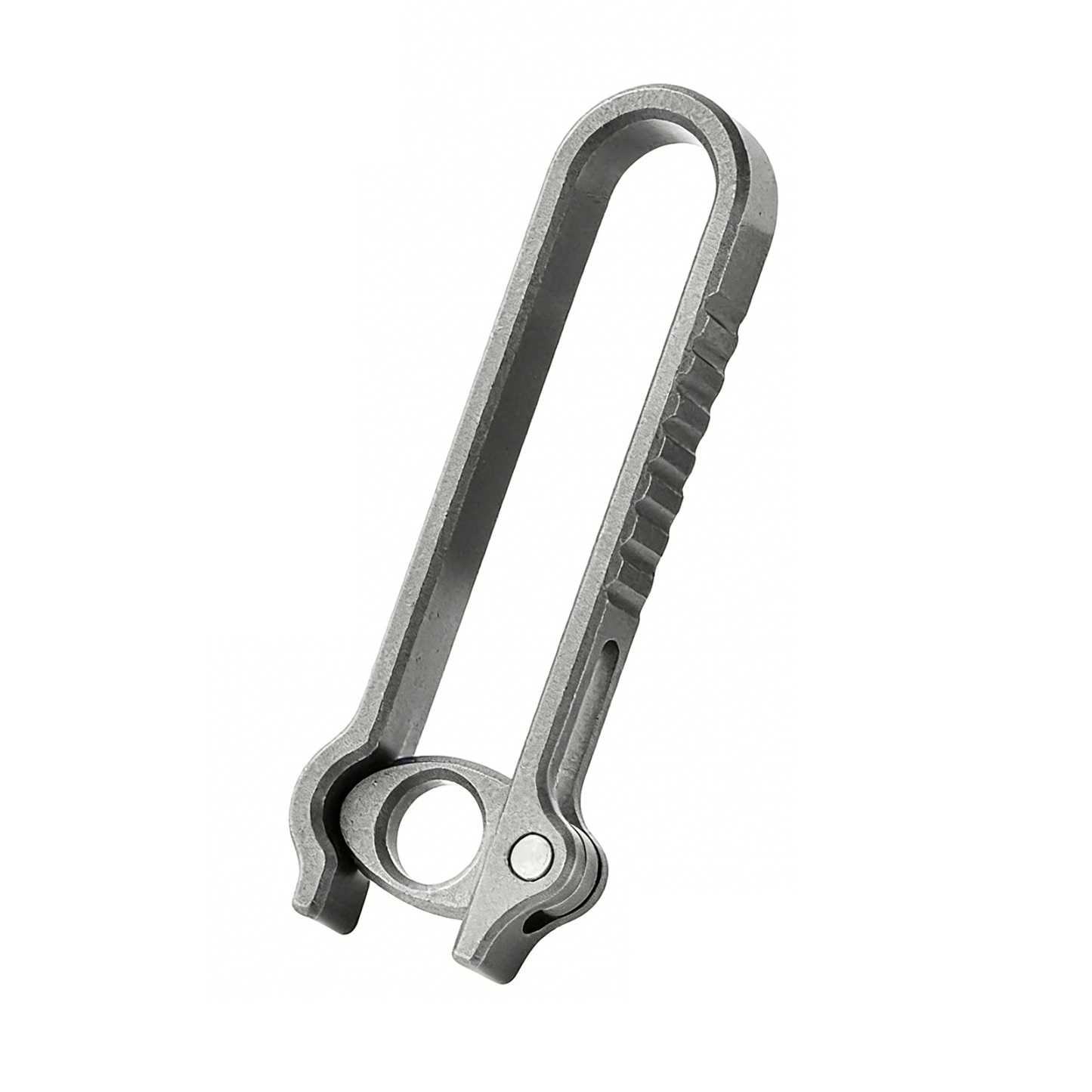 TIBROMTACK Titanium Alloy Key Clip, Belt Clip for Keys with Quick Release Buckle, Lightweight High Strength (58×21×6mm/10.3g)