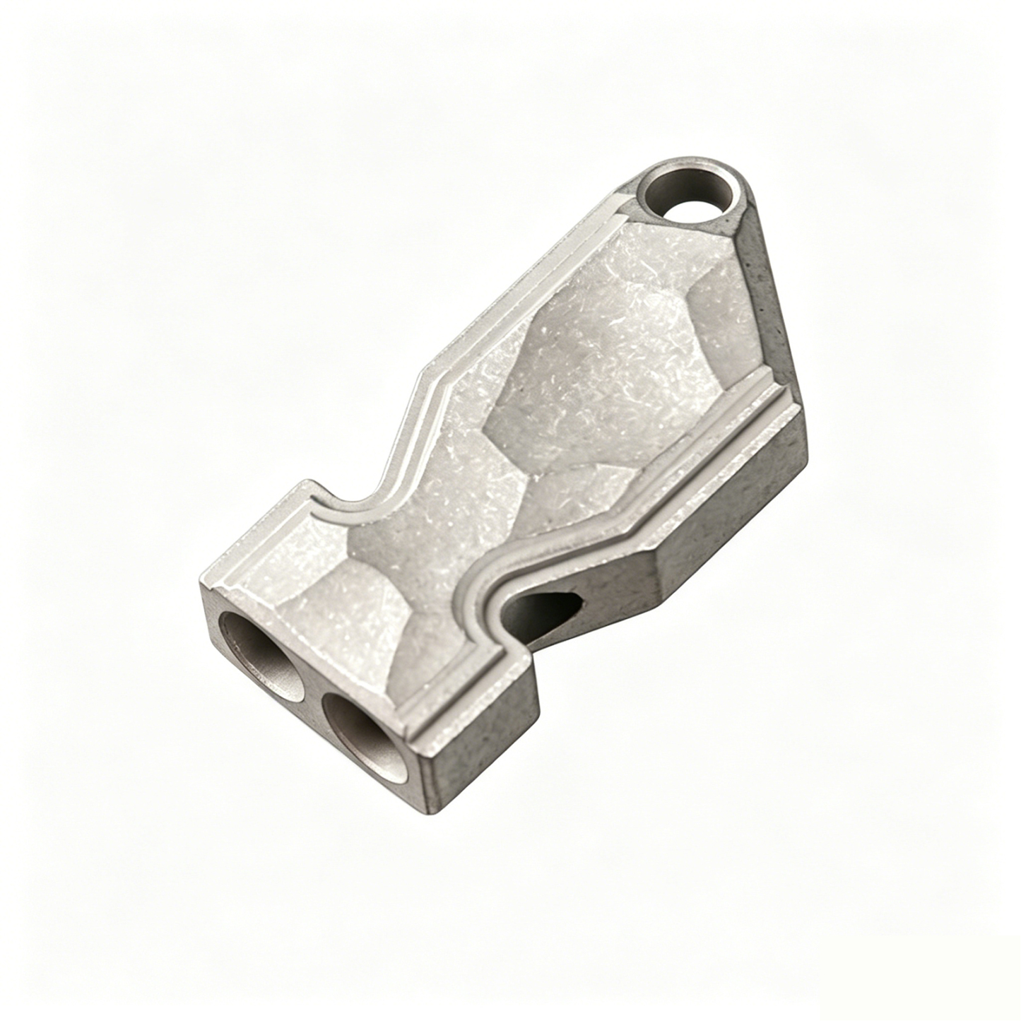 TIBROMTACK Gr5 Titanium Alloy Dual Tube Whistle, Loud Emergency Survival Whistle for Adults, Lightweight & Durable Outdoor Safety Whistle for Hiking Camping Dog Training