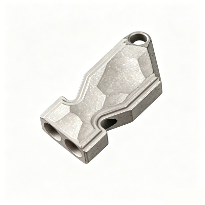 TIBROMTACK Gr5 Titanium Alloy Dual Tube Whistle, Loud Emergency Survival Whistle for Adults, Lightweight & Durable Outdoor Safety Whistle for Hiking Camping Dog Training