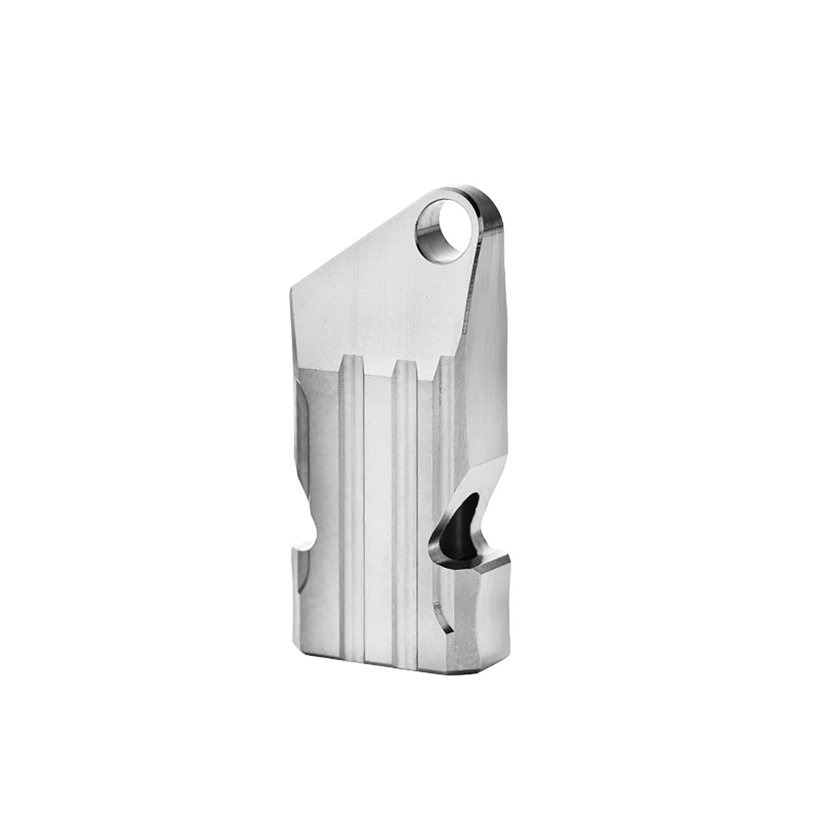 TIBROMTACK Gr5 Titanium Alloy Dual Tube Emergency Whistle, Loud Survival Whistle for Adults, Lightweight Dog Whistle, Portable Outdoor Safety Whistle for Hiking Camping Backpacking