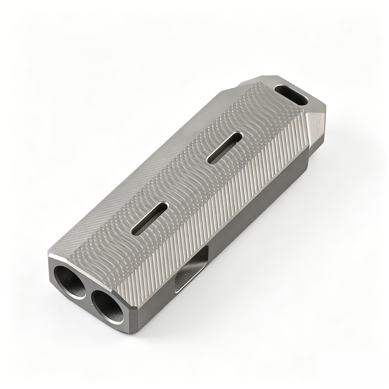 TIBROMTACK Gr5 Titanium Dual Tube Whistle, Loud Emergency Survival Whistle, Lightweight Safe Whistle for Adults Emergency, Dog Training, Hiking & Camping