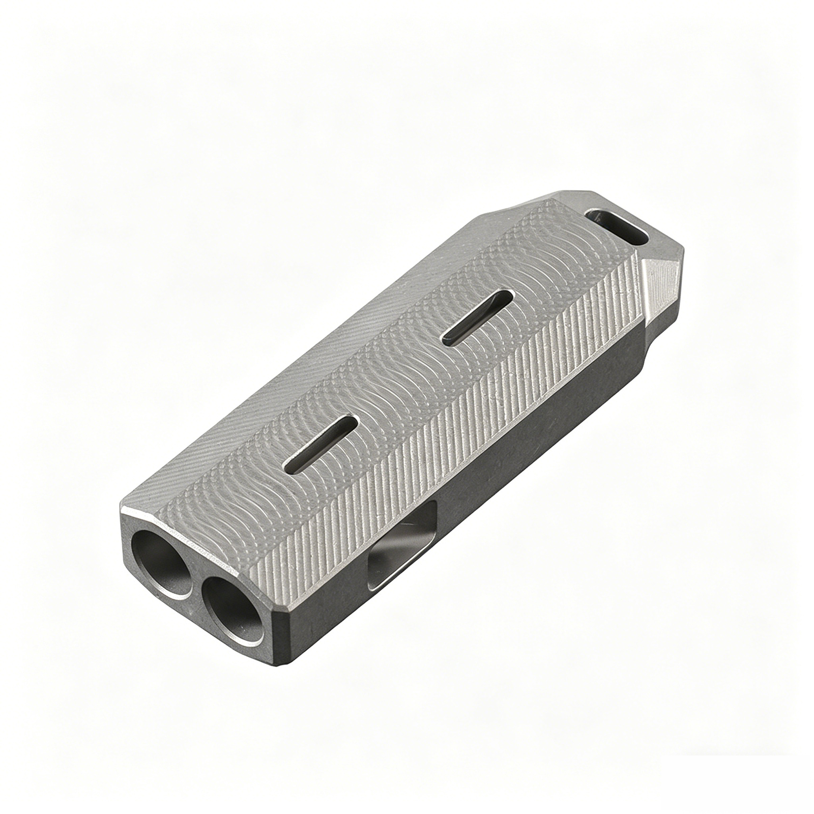 TIBROMTACK Gr5 Titanium Dual Tube Whistle, Loud Emergency Survival Whistle, Lightweight Safe Whistle for Adults Emergency, Dog Training, Hiking & Camping