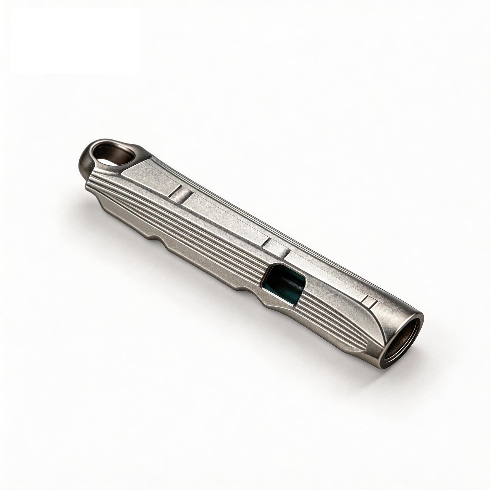 TIBROMTACK Titanium Whistle, Gr5 Titanium Emergency Whistle Loud Survival Whistle, Portable Whistles for Outdoor