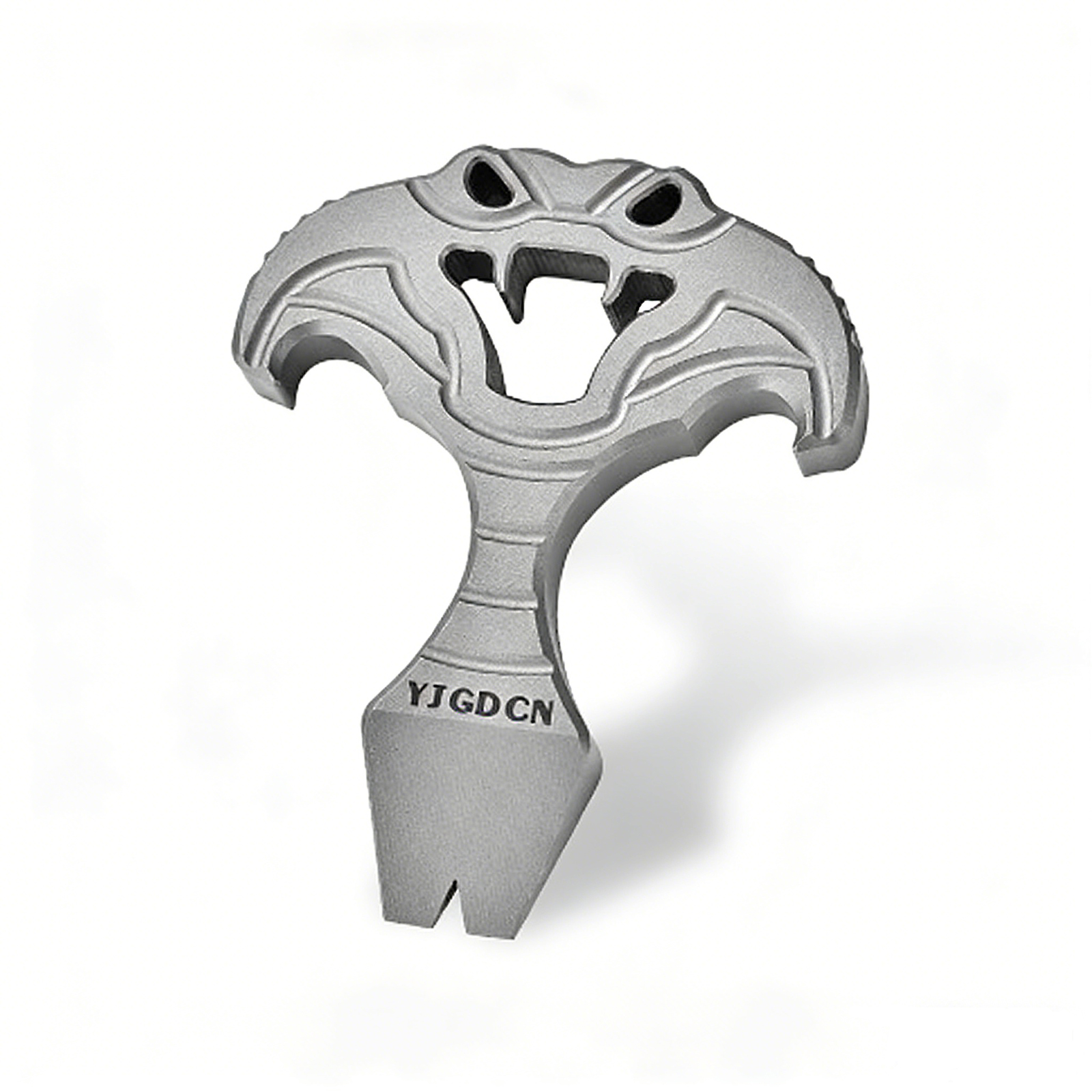 TIBROMTACK Titanium EDC Pry Bar, Mini 1.2oz Lightweight Multitool for Camping, Emergency Situations, Bottle Opener