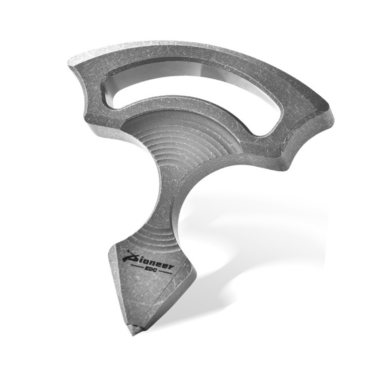 TIBROMTACK Titanium Multitool Keychain, 23g Lightweight EDC Tool with Tungsten Steel Tip for Emergency Window Breaking & Cutting, Portable Key Organizer (2"x1.81"x0.31")