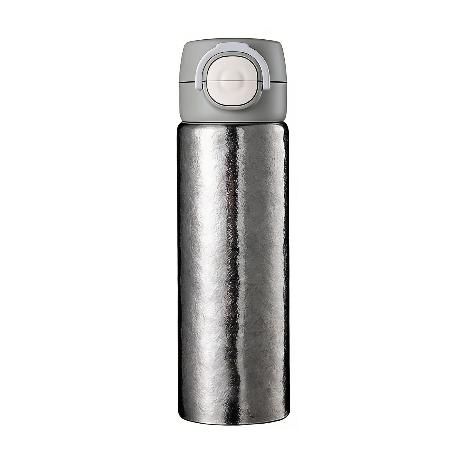 TIBROMTACK Titanium Tumbler, 450ml Pure Titanium Coffee Travel Mug with Soft Straw & Flip Lid, Lightweight 263g Insulated Cup for Commute, Office & Outdoor Use