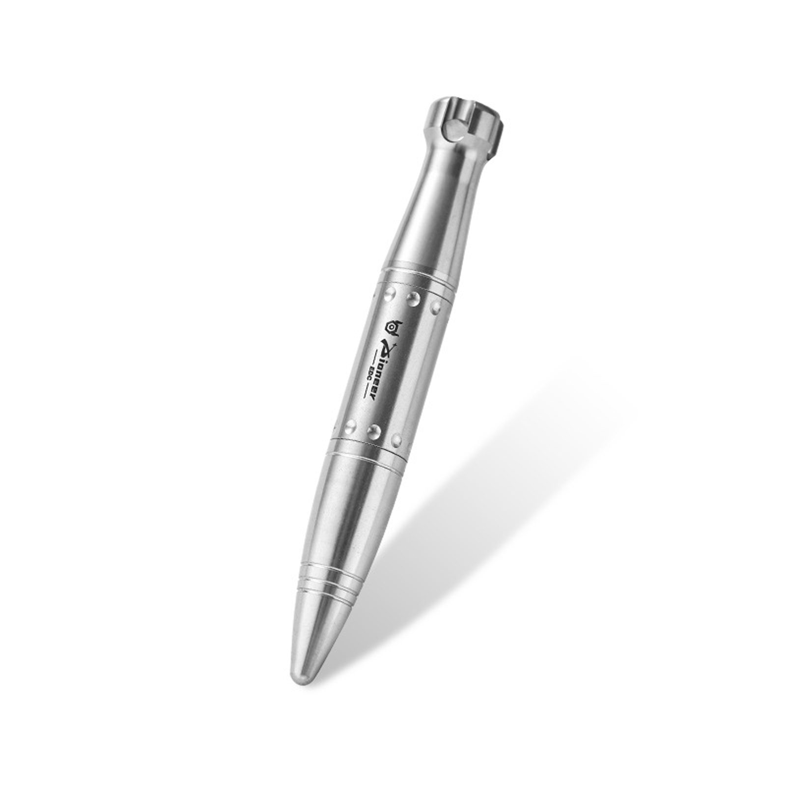 TIBROMTACK Pure Titanium Bolt Action Pen - 95mm/3.74in 27g Titanium Pen | Steel-Strength Pen for Signing & Calligraphy Practice, BPA Free