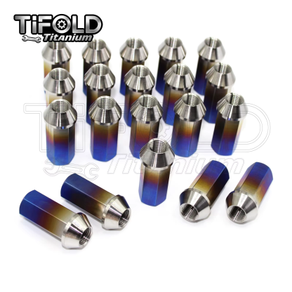 TIFOLD M12x45x1.25P Titanium alloy car wheel hub screws  (1pc/5pcs/10pcs)
