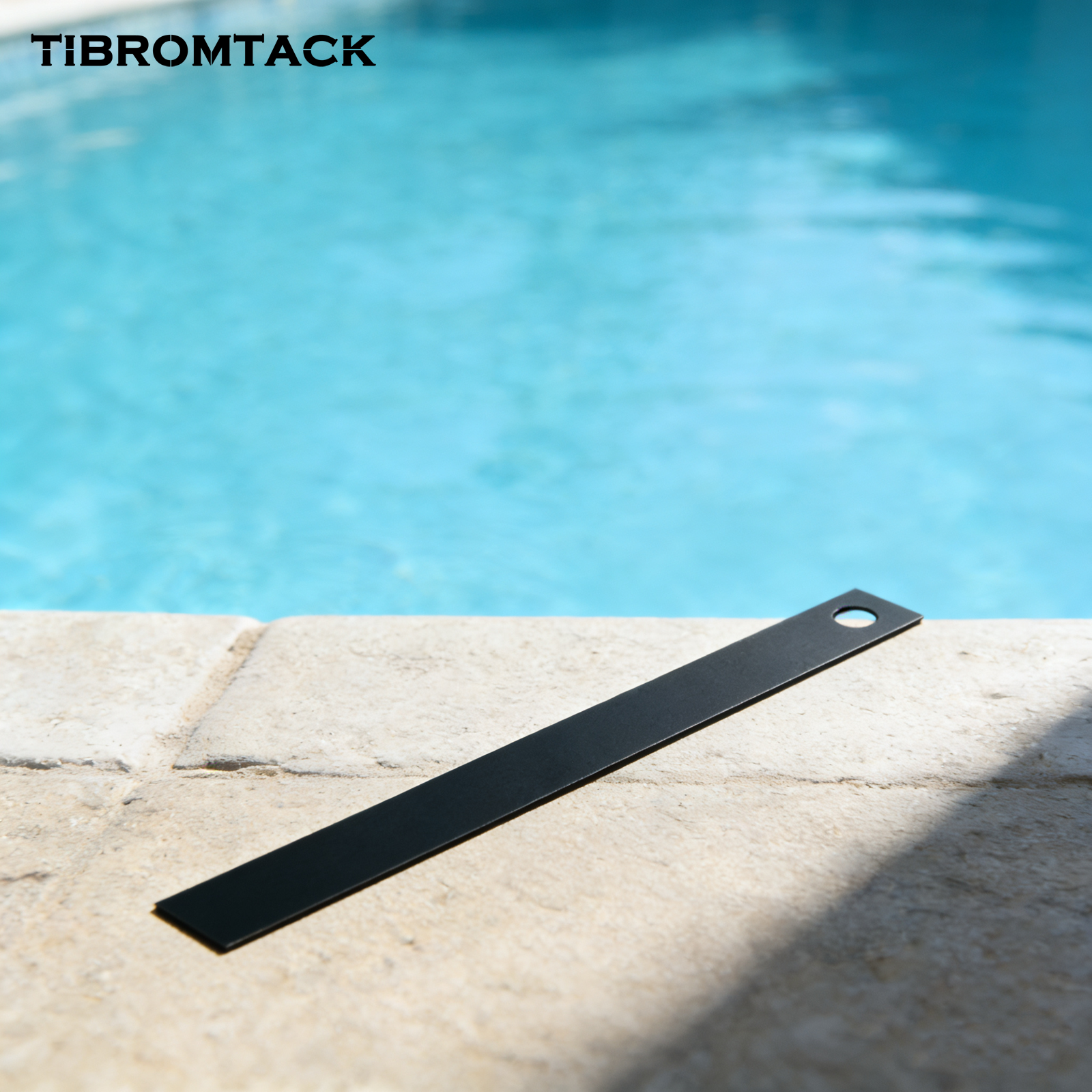 TIBROMTACK Titanium Electrode Plate 190mm x 17mm x 1mm Gr1 Titanium Anode Plate Fit for Saltwater Chlorine Generator