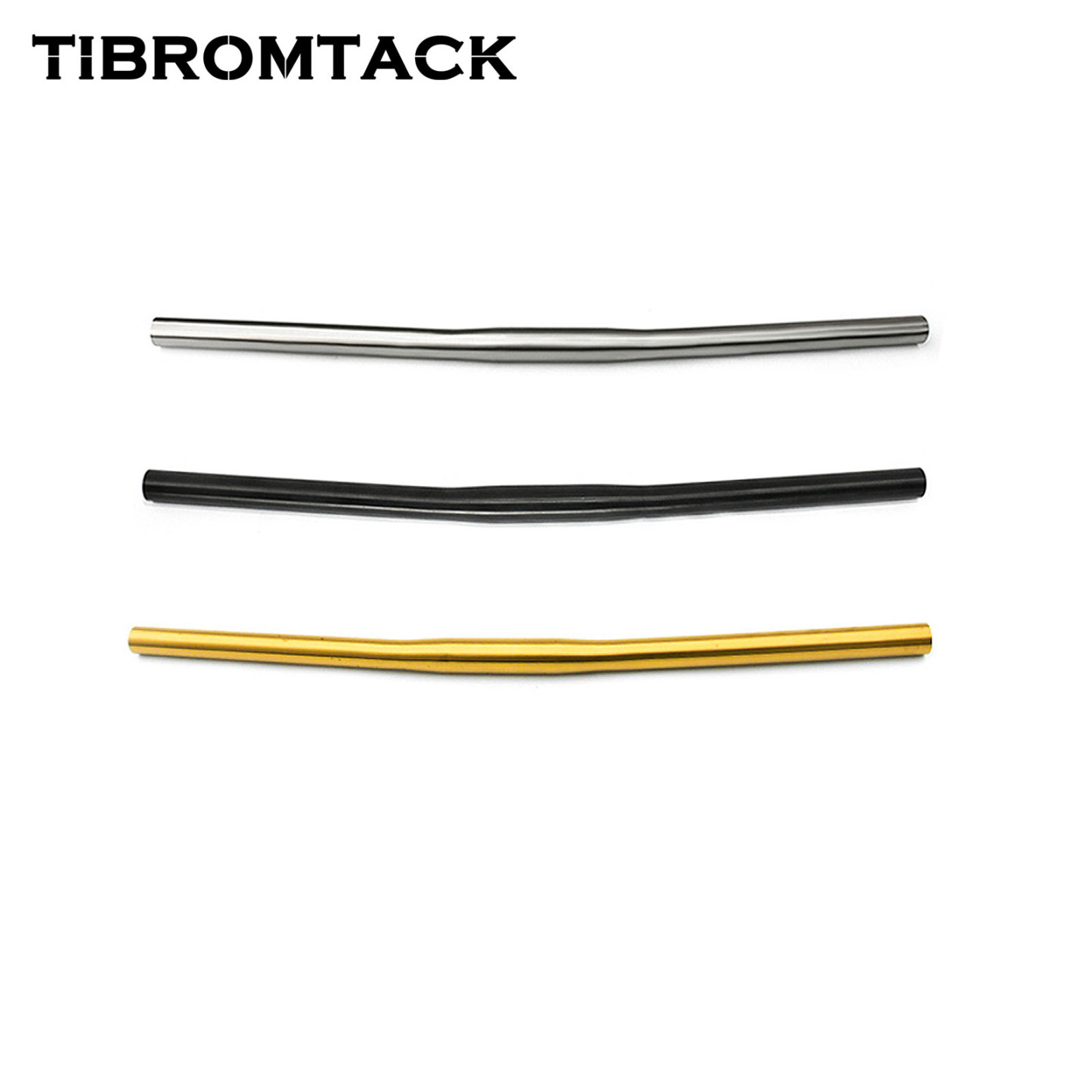 Titanium Handlebar S Type Flat for Brompton Bike 25.4mm Ultra-Light 530mm Width