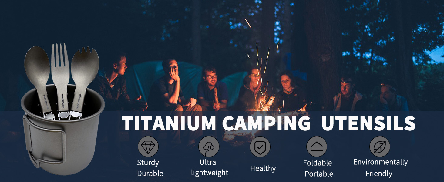 titanium camping utensils