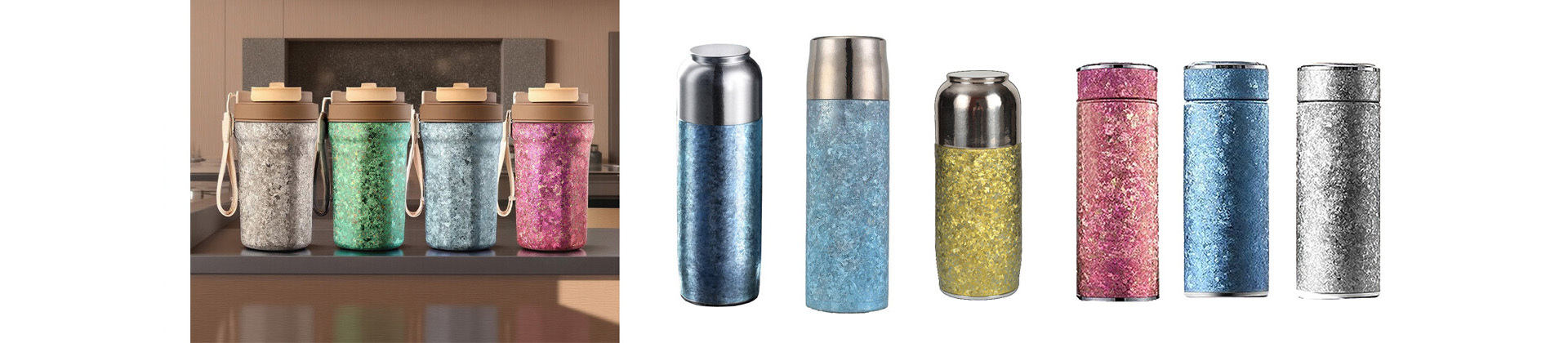 Titanium thermos cup