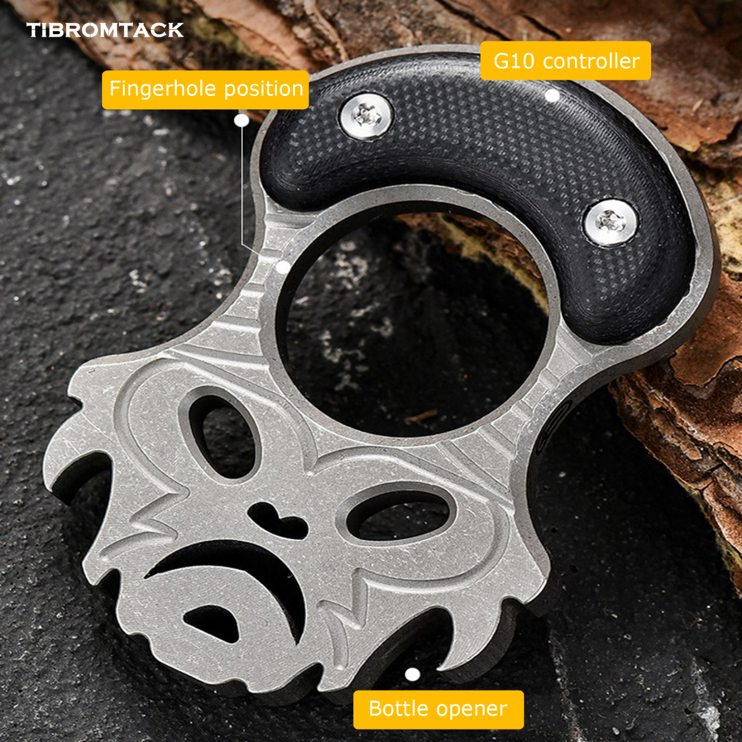 Premium Titanium EDC Bottle Opener, Lightweight 2.15oz Multifunctional Pry Bar, Portable Decorative Tool for Outdoor Camping Travel Daily Use