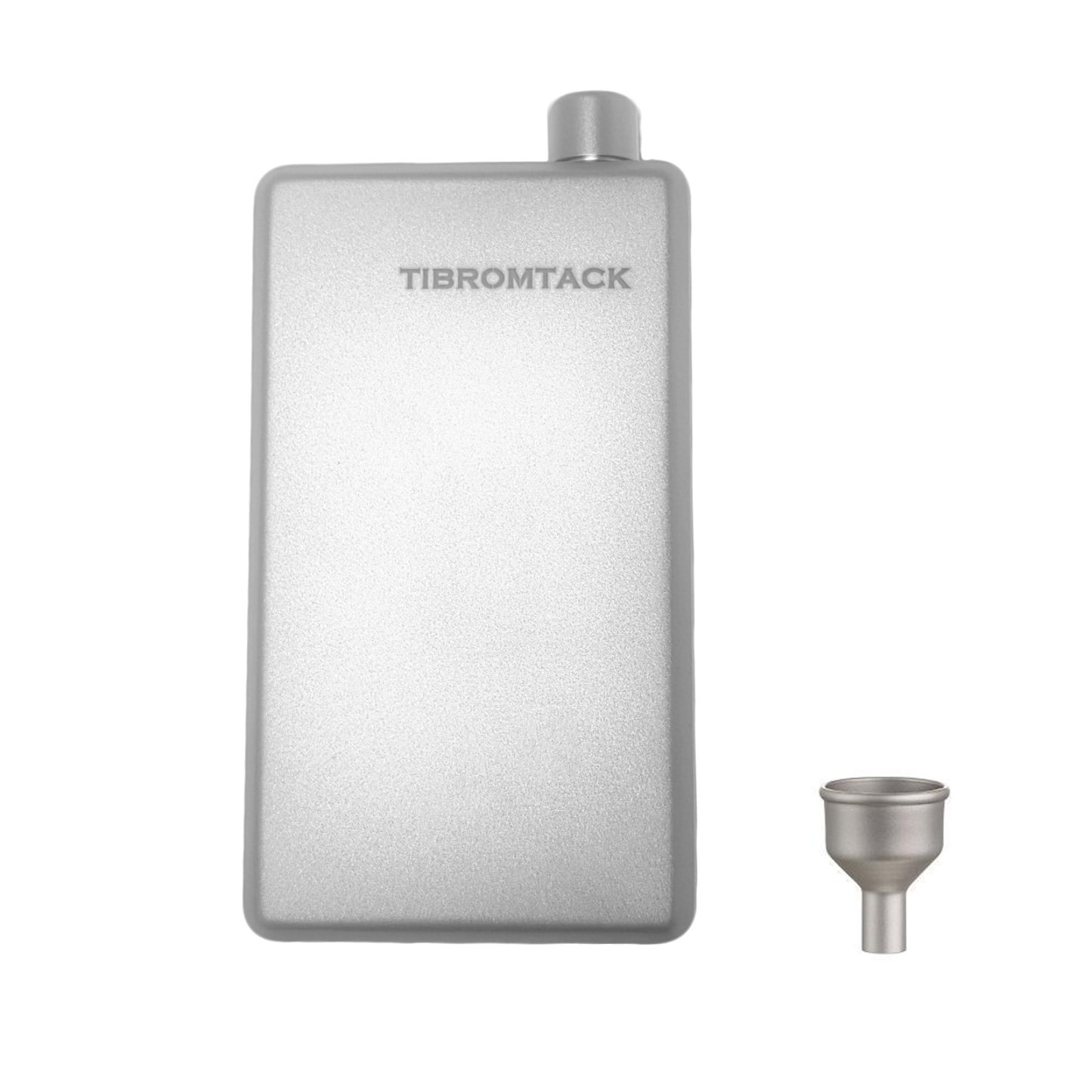 TIBROMTACK Titanium Flask, Hip Flask for Men, Lightweight Wine Flask for Outdoor, Travel & Daily Use, with Funnel