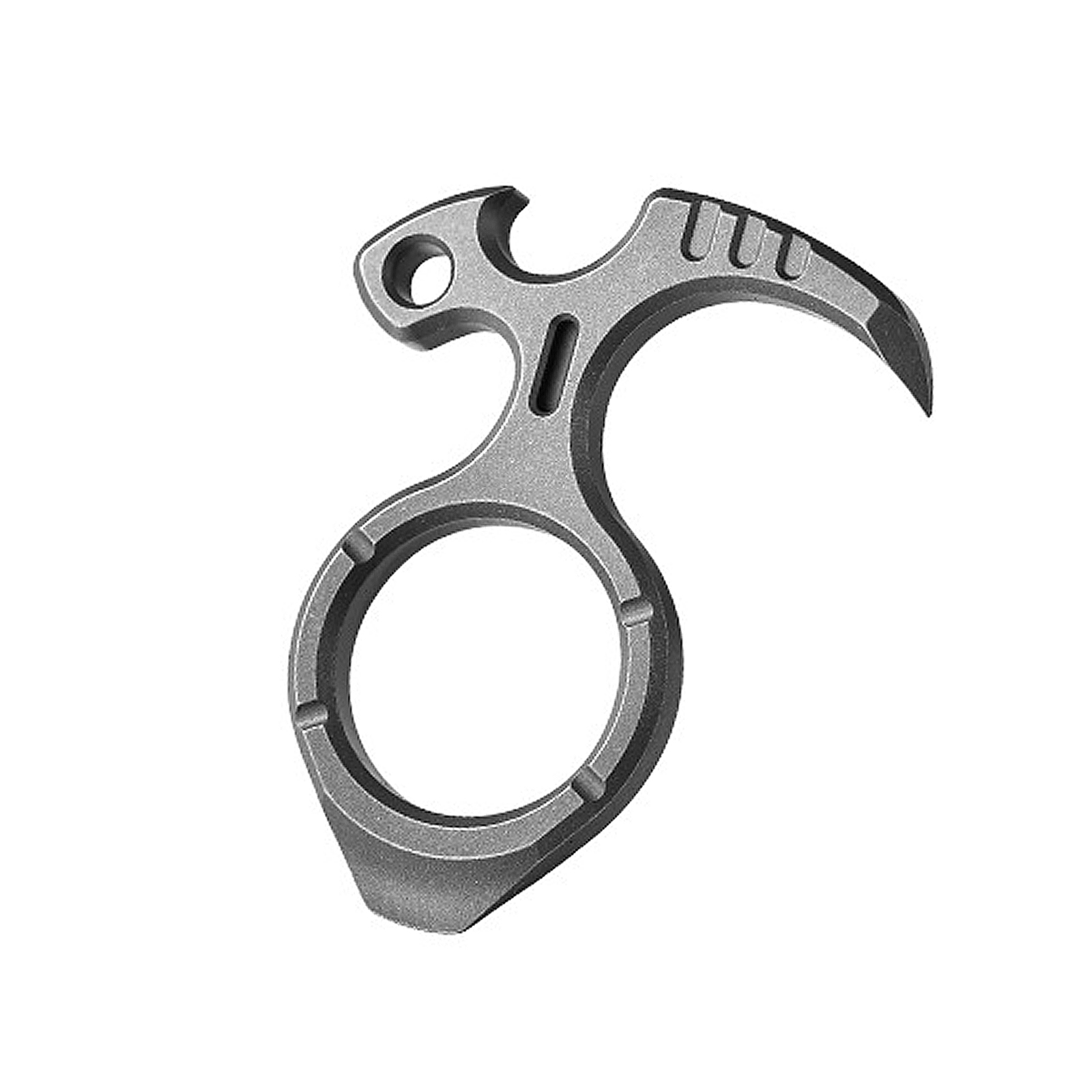 Titanium Bottle Opener, EDC Multi-Functional Pry Bar, Ultra-Light 0.63oz Portable Tool for Beer Caps Beverage Lids, Hook & Pry Lightweight Tools for Outdoor Camping Hiking (2.4x2x0.24 Inches)