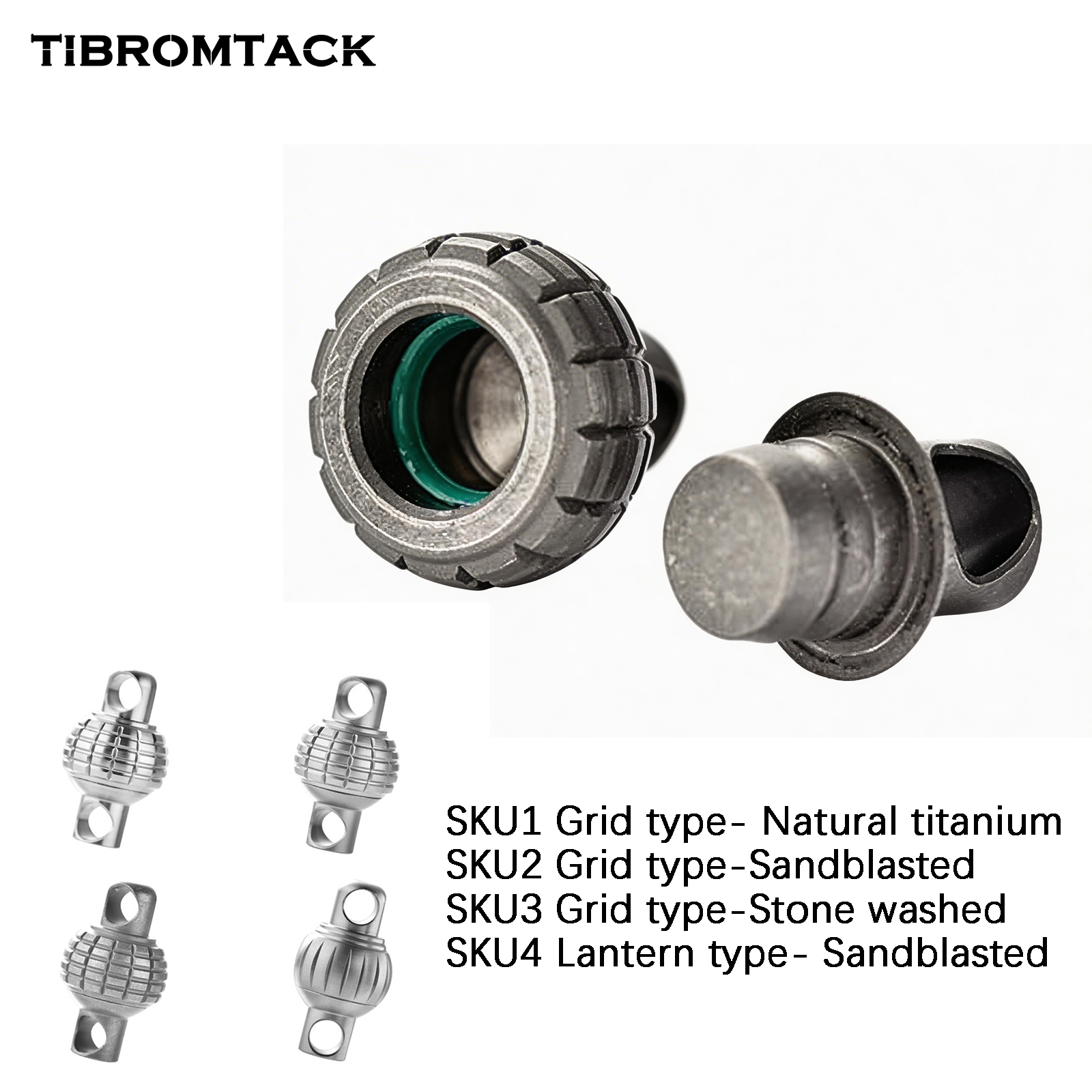 TIBROMTACK Gr5 Titanium Alloy Quick Release Keychain, Detachable Key Ring Quick Release