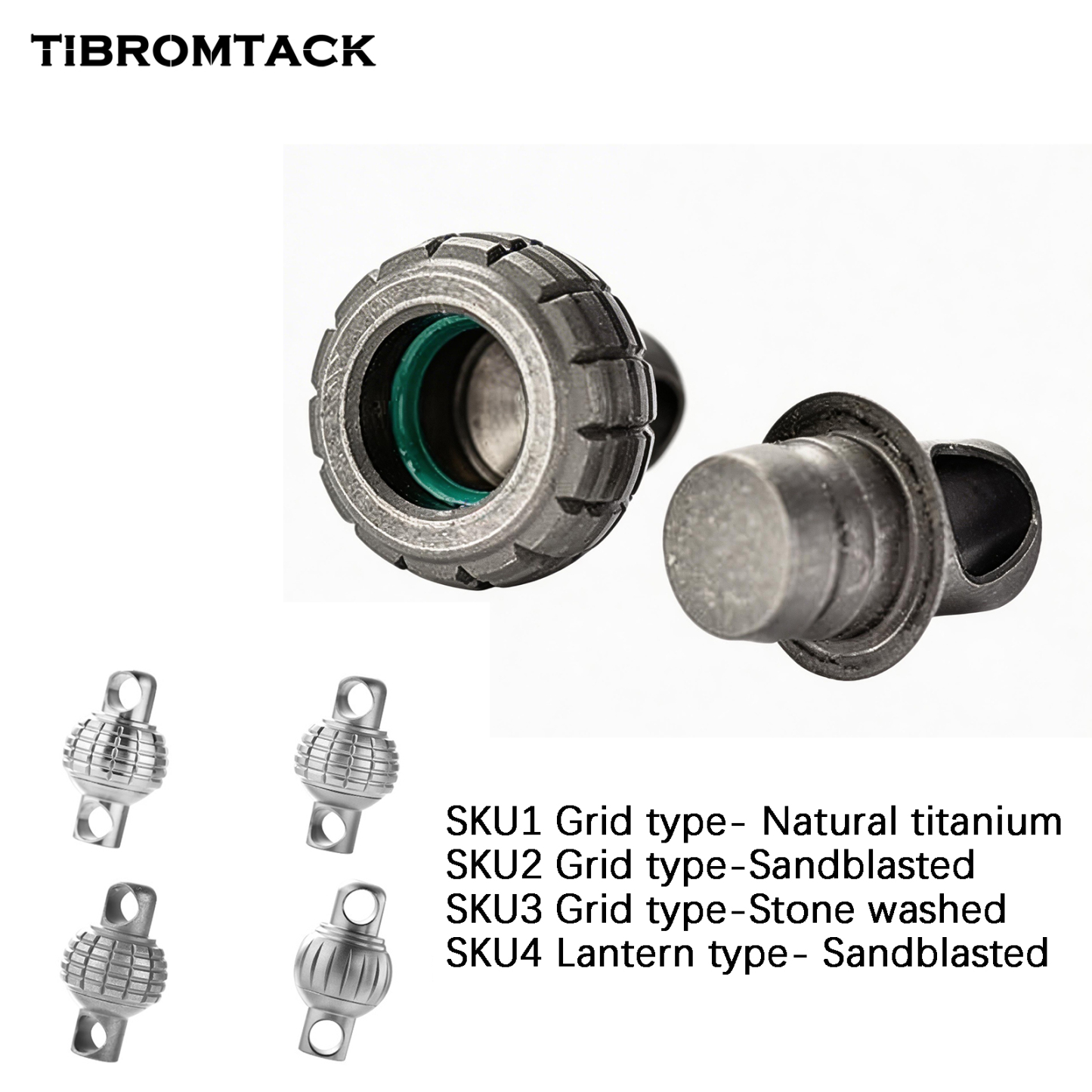 TIBROMTACK Gr5 Titanium Alloy Quick Release Keychain, Detachable Key Ring Quick Release