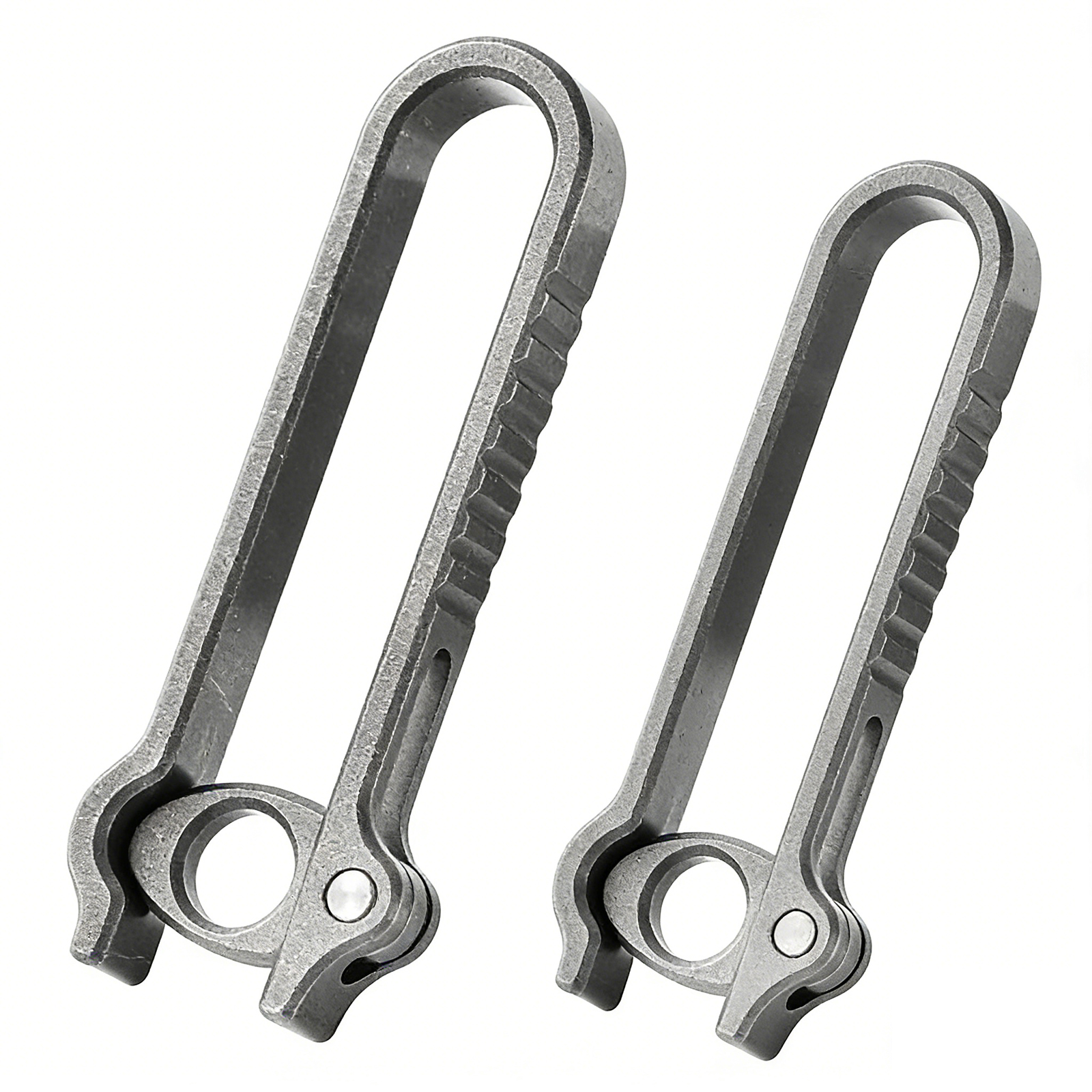 TIBROMTACK Titanium Alloy Key Clip, Belt Clip for Keys with Quick Release Buckle, Lightweight High Strength (58×21×6mm/10.3g)