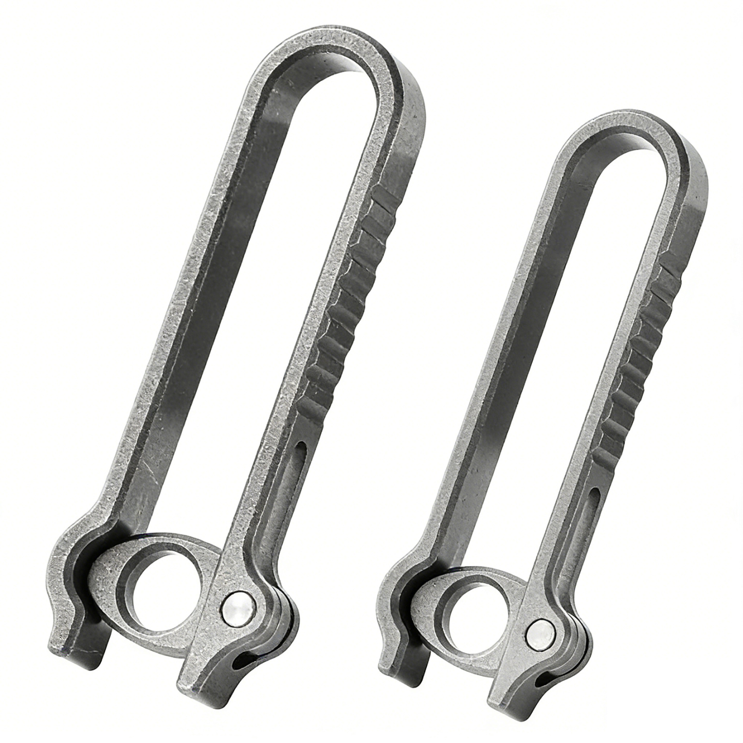 TIBROMTACK Titanium Alloy Key Clip, Belt Clip for Keys with Quick Release Buckle, Lightweight High Strength (58×21×6mm/10.3g)