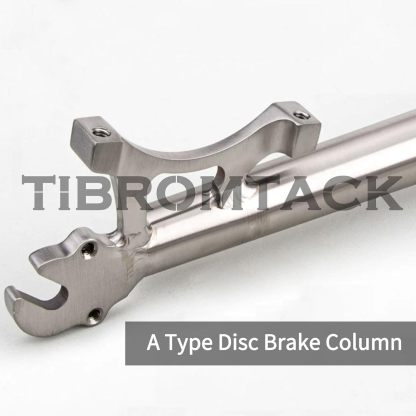 TIBROMTACK MTB Fork Titanium Bike Rigid Fork 26/27.5/29 Inches Straight Tube A Pillar Disk Brake Mountain Bicycle Hard Fork