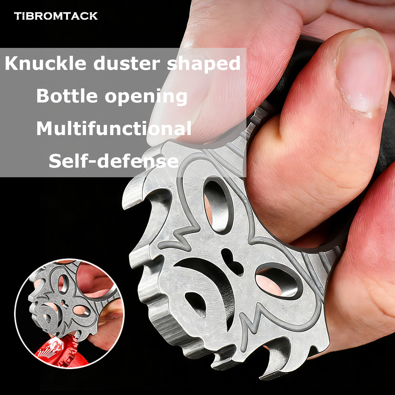 Premium Titanium EDC Bottle Opener, Lightweight 2.15oz Multifunctional Pry Bar, Portable Decorative Tool for Outdoor Camping Travel Daily Use