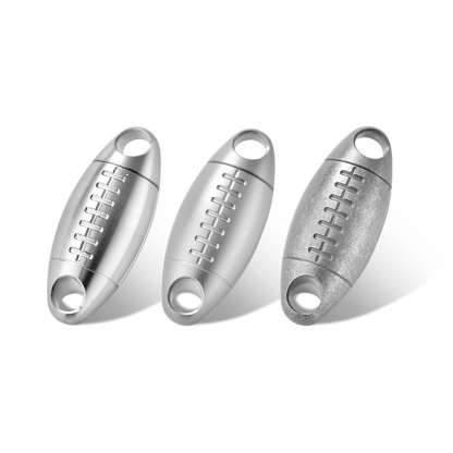 TIBROMTACK Titanium Quick Release Keychain - 30mm Football Key Fob