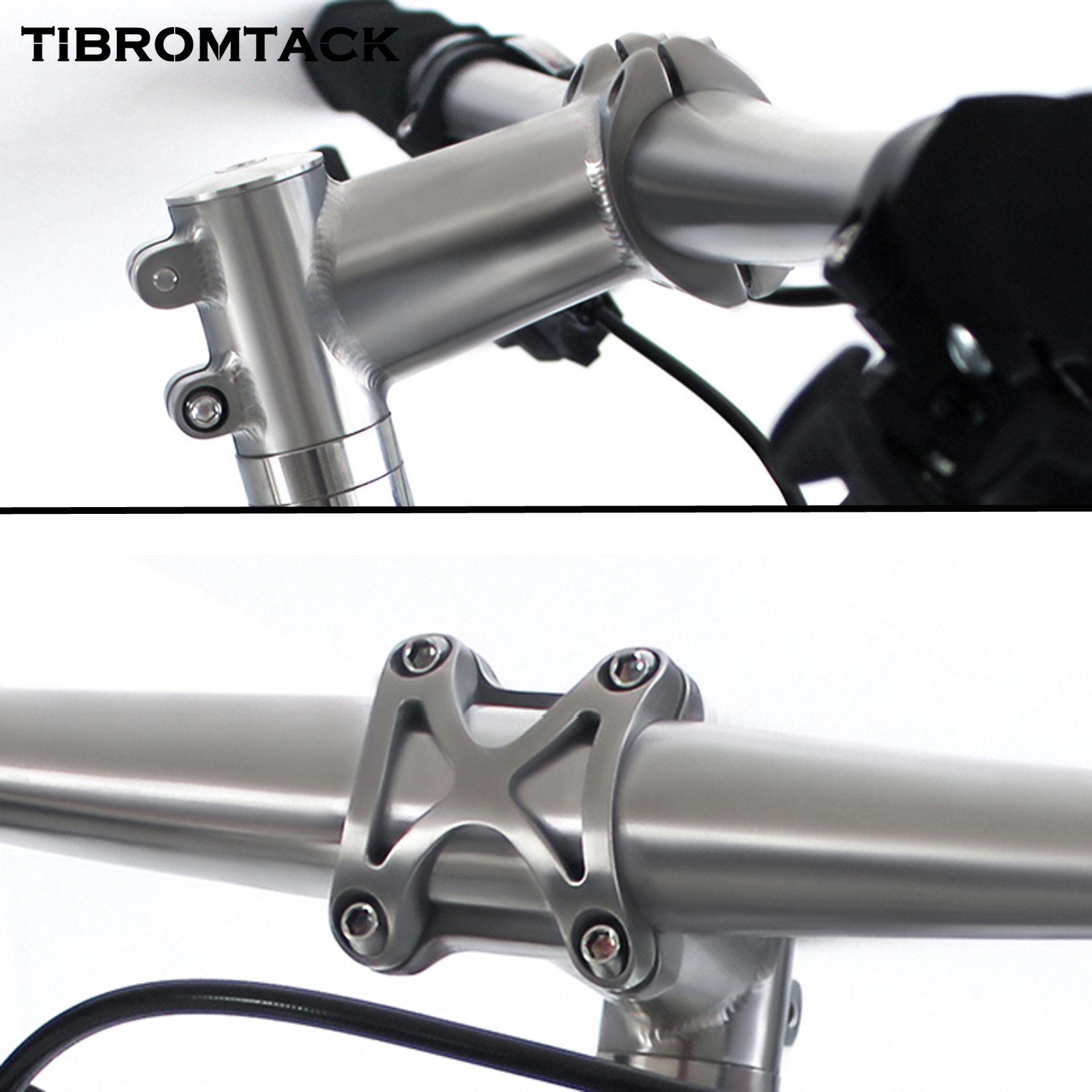 Bicycle Titanium Stem Post Integrated handlebars for mountain bikes and road bikes 25.4mm/31.8mm