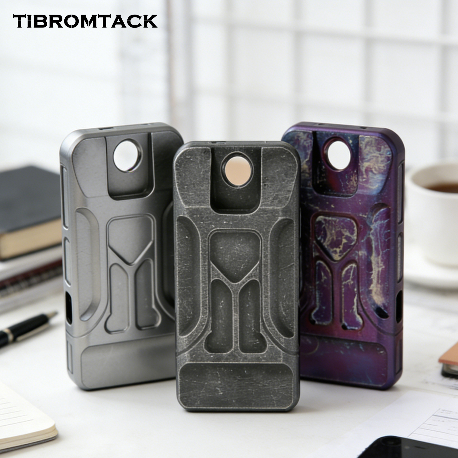 TIBROMTACK GR5 Titanium Emergency Whistle, Loud Survival Whistle for Adults Emergency, Lightweight Rustproof Dog Whistle, Portable Safety Whistle for Outdoor 