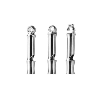TIBROMTACK Titanium Whistle, Emergency Whistle Lightweight EDC Camping Tool, Portable Single Tube Whistle for Outdoor Survival
