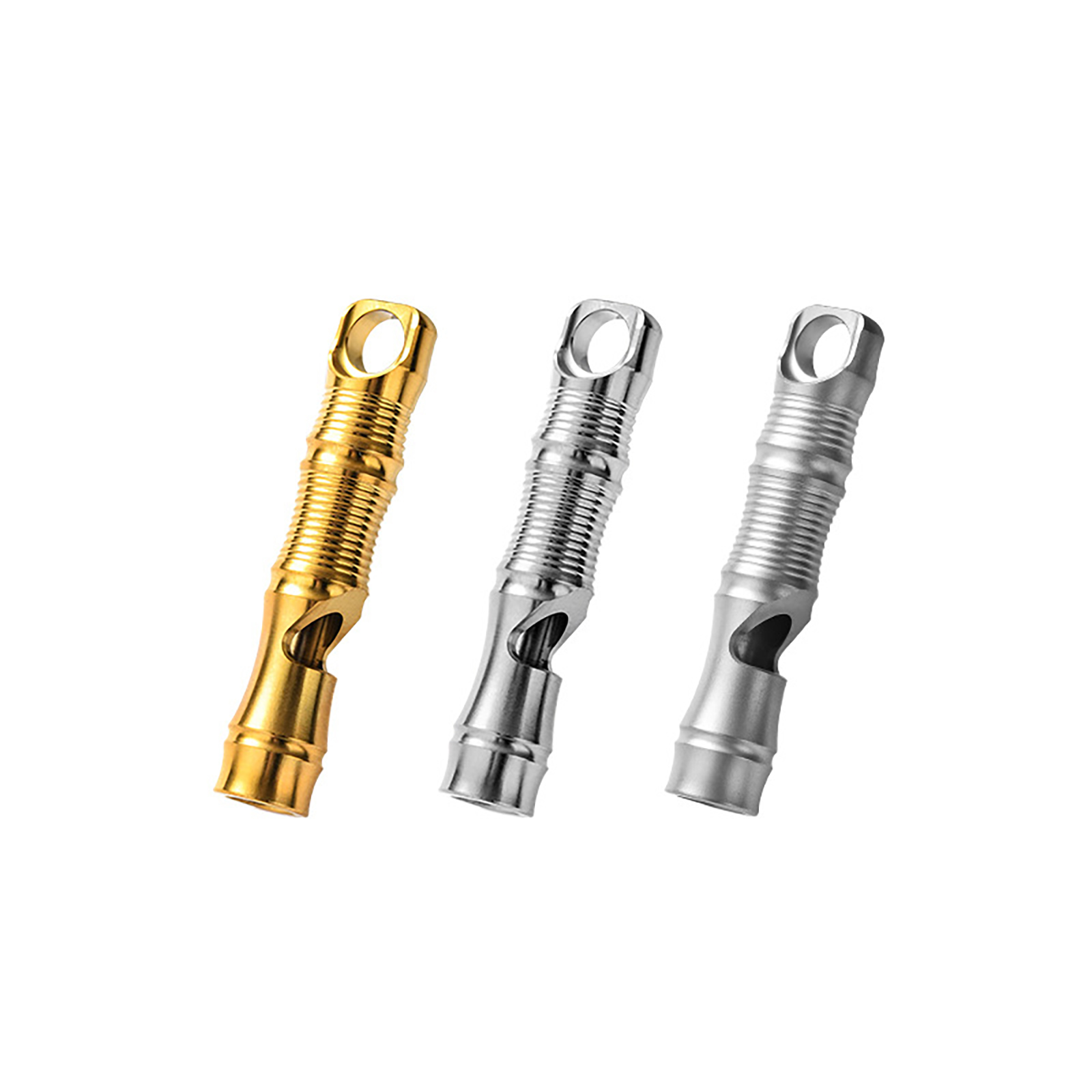 TIBROMTACK Titanium Whistle, Gr5 Titanium Material, Portable Whistle for Outdoor Emergency Rescue