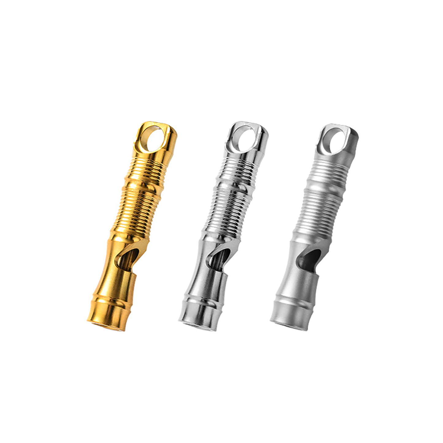 TIBROMTACK Titanium Whistle, Gr5 Titanium Material, Portable Whistle for Outdoor Emergency Rescue