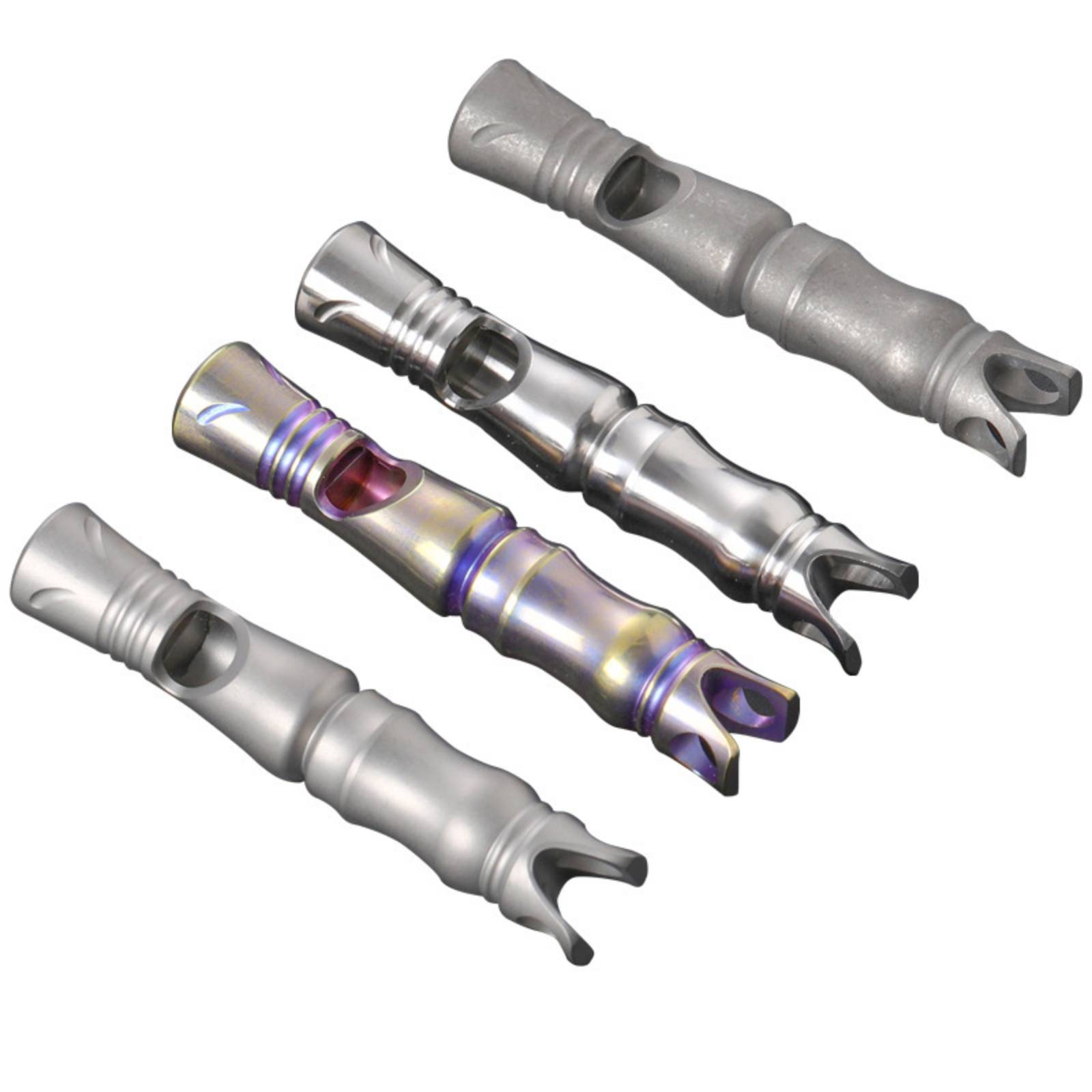 TIBROMTACK Gr5 Titanium Emergency Survival Whistle, Lightweight EDC Safety Whistle for Camping Hiking Sports.