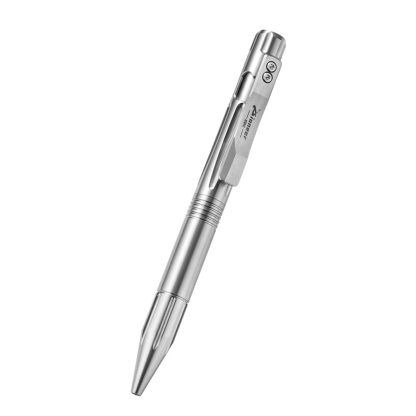 TIBROMTACK Pure Titanium Bolt Action Pen - 127mm/5in 34g Metal Writing Pen | Steel-Strength EDC Fidget Pen for Signing & Calligraphy, BPA Free