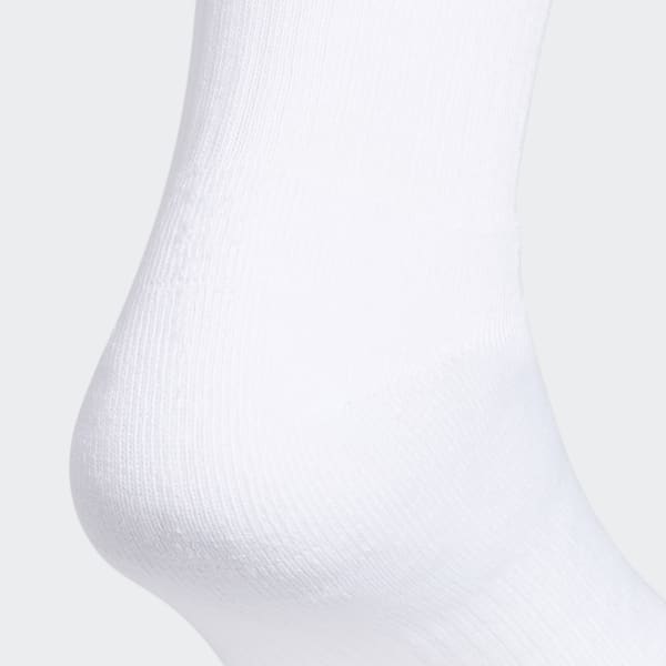 Black Trefoil Crew Socks 6 Pairs