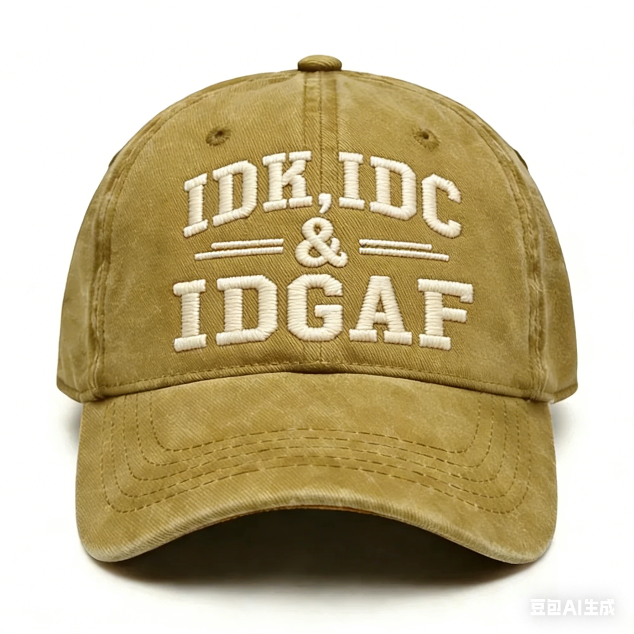 Idk Idc & Idgaf Embroidery Cap
