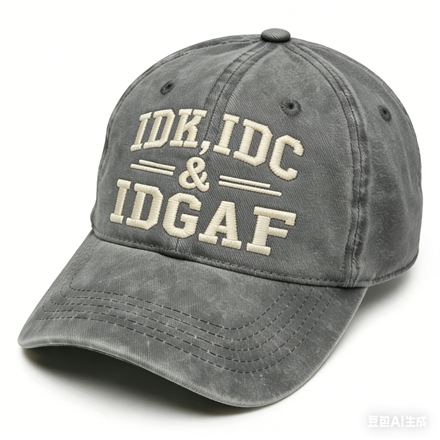 Idk Idc & Idgaf Embroidery Cap