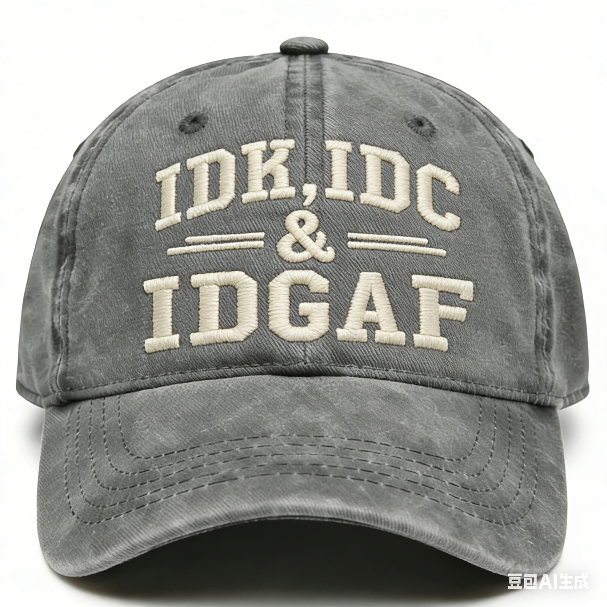Idk Idc & Idgaf Embroidery Cap