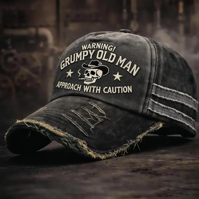 🎉Last Day 49% OFF - Warning Grumpy Old Man Vintage Trucker Cap